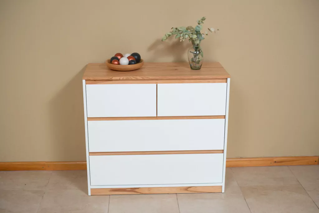 Comoda linea Visby - 90x80x40 - MDF LAQUEADO - Imagen 3