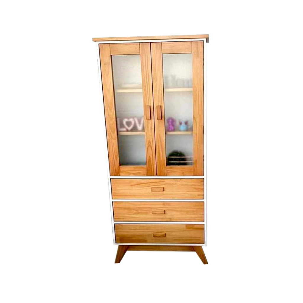 Cristalero Linea OSLO - 180x80x36 - Enchapado En Paraíso
