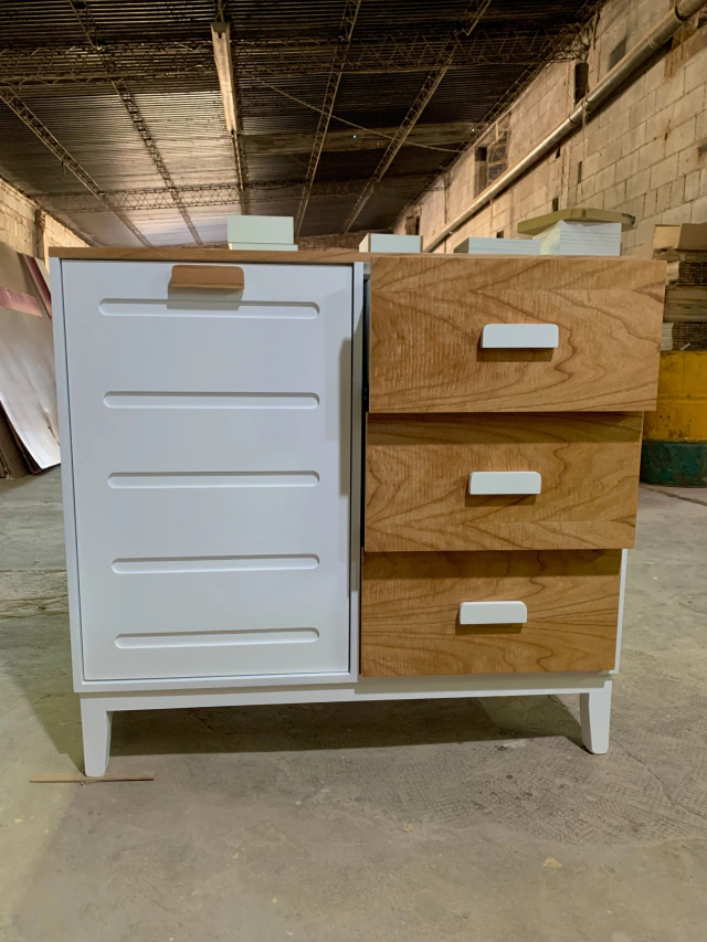 Cómoda recibidor - Línea Amsterdam- 90x100x40 - Mdf Laqueado - Imagen 9